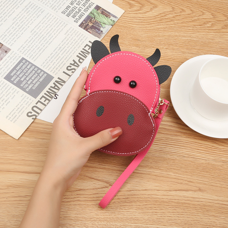 In stock cute coin purse for women wholesale Japanese new style hanging bag coin bag animal Lady cartoon coin purse ins