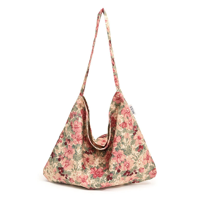Capacious cloth bag, retro one-shoulder bag, South Korea