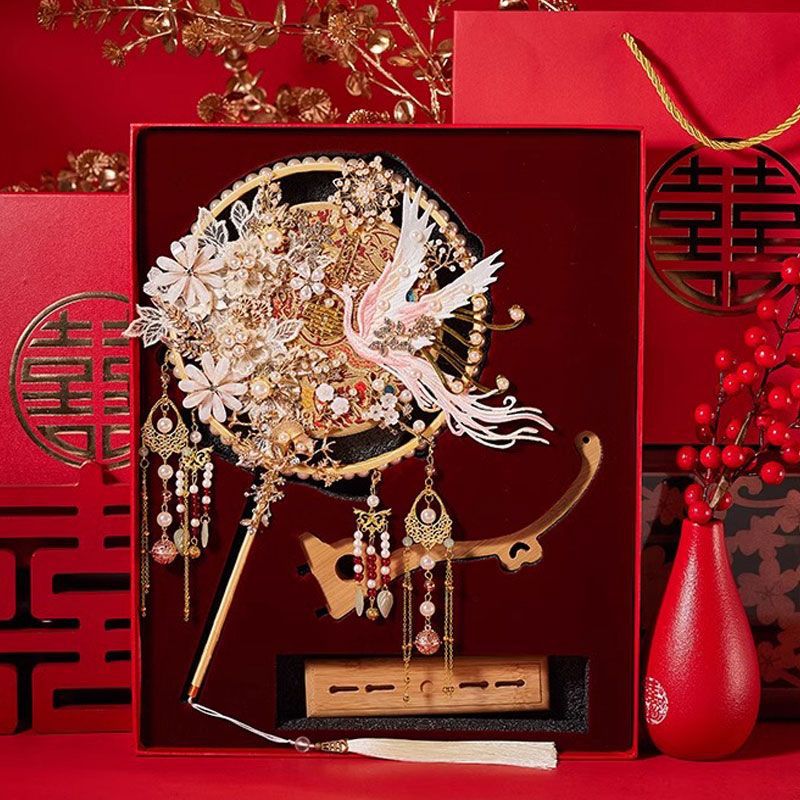 Wedding group fan double -sided new wedding gifts to give newcomers…