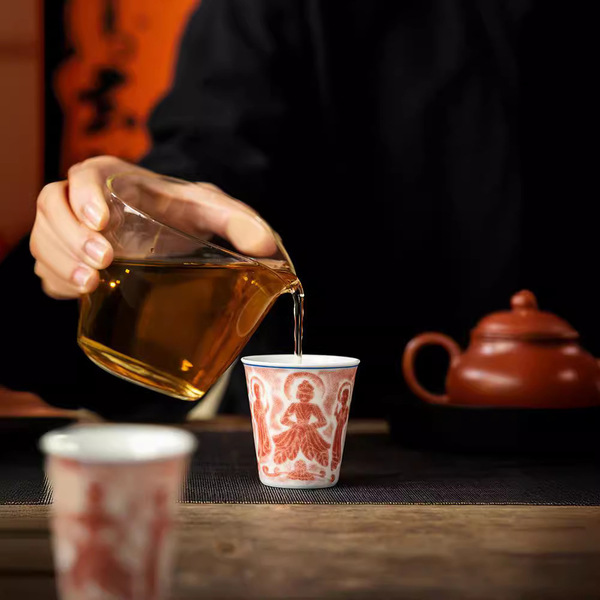 Jingdezhen Vientiane Chai Boiled Tea Cup Happy Master Cup Chinese…