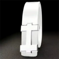 Silver Buckle White