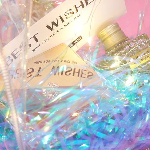 30g/50g/100g 3MM colorful silk gift box decorative filler colorful raffia packaging embellishment material