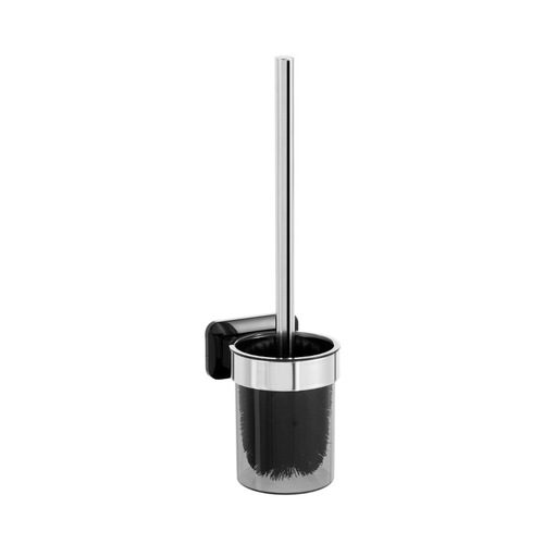 Stainless steel handle toilet brush seamless adhesive wall-mounted toilet cleaning soft-bristled toilet bathroom plastic cleaning brush