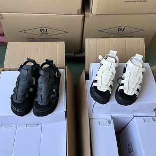2025 Summer New Roman Buckle Thick-Soled Sandals Casual Versatile Height-Increasing 40 Large Size Women's Shoes Foreign Trade Wholesale
