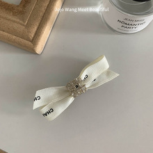 气质大小姐！香奶奶风刘海边夹原创蝴蝶结发夹韩国韩式简约头饰