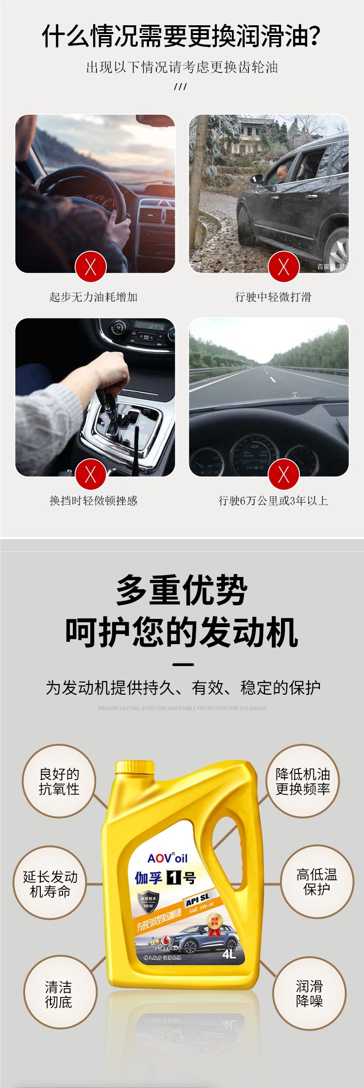 Genuine Fully Synthetic Engine Oil Gasoline Engine Oil Automotive Engine Lubricant Sl Grade 5W-40 Car Engine Oil 4 Liters