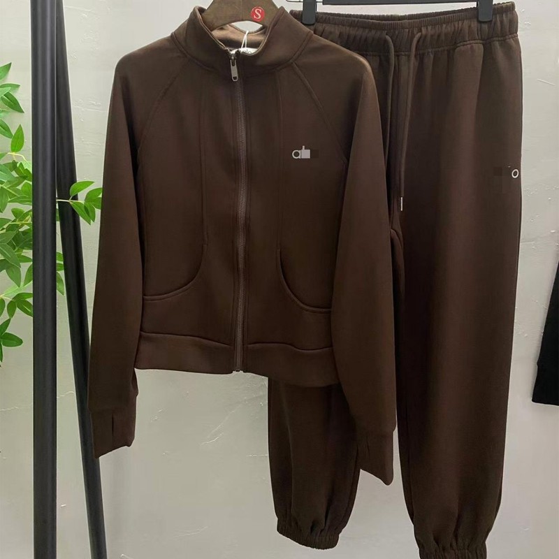 韩版时尚立领拉链式开衫卫衣秋冬新款修身健身跑步休闲套装|undefined