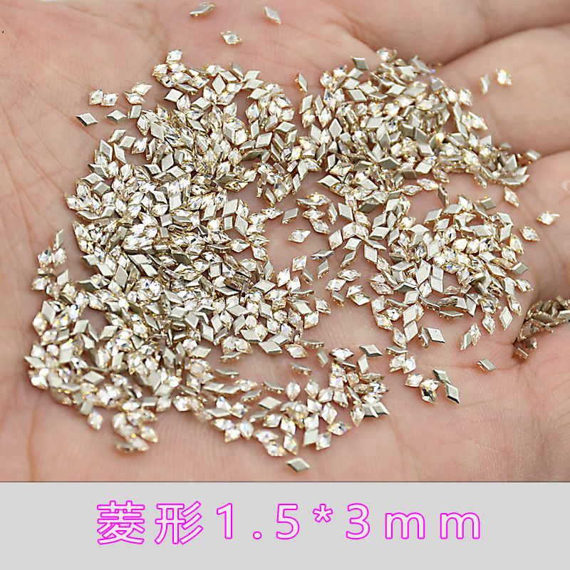 5A 샴페인 지르콘 마름모 1.5*3mm--3*