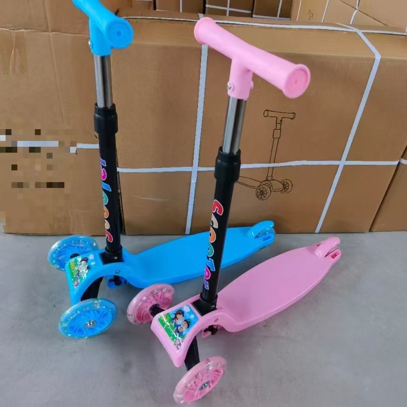 Scooter para niños plegable con una tecla deslizante para bebés