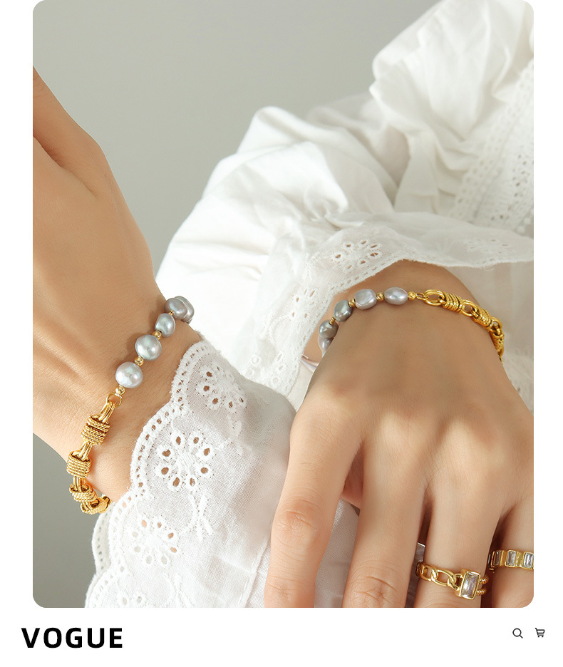 Fashion Geometric Brass Plating Bracelets 1 Piece