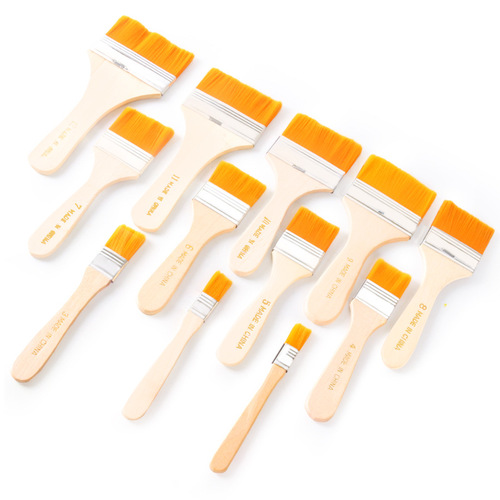 Factory direct supply nylon hair painting brush barbecue painting board brush gouache oil painting brush paint brush dust brush wholesale