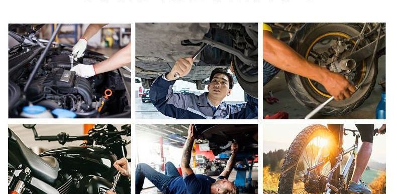12-piece ratchet wrench set, labor-saving, quick car repair socket tool, car and motorcycle ratchet, wholesale from the source factory