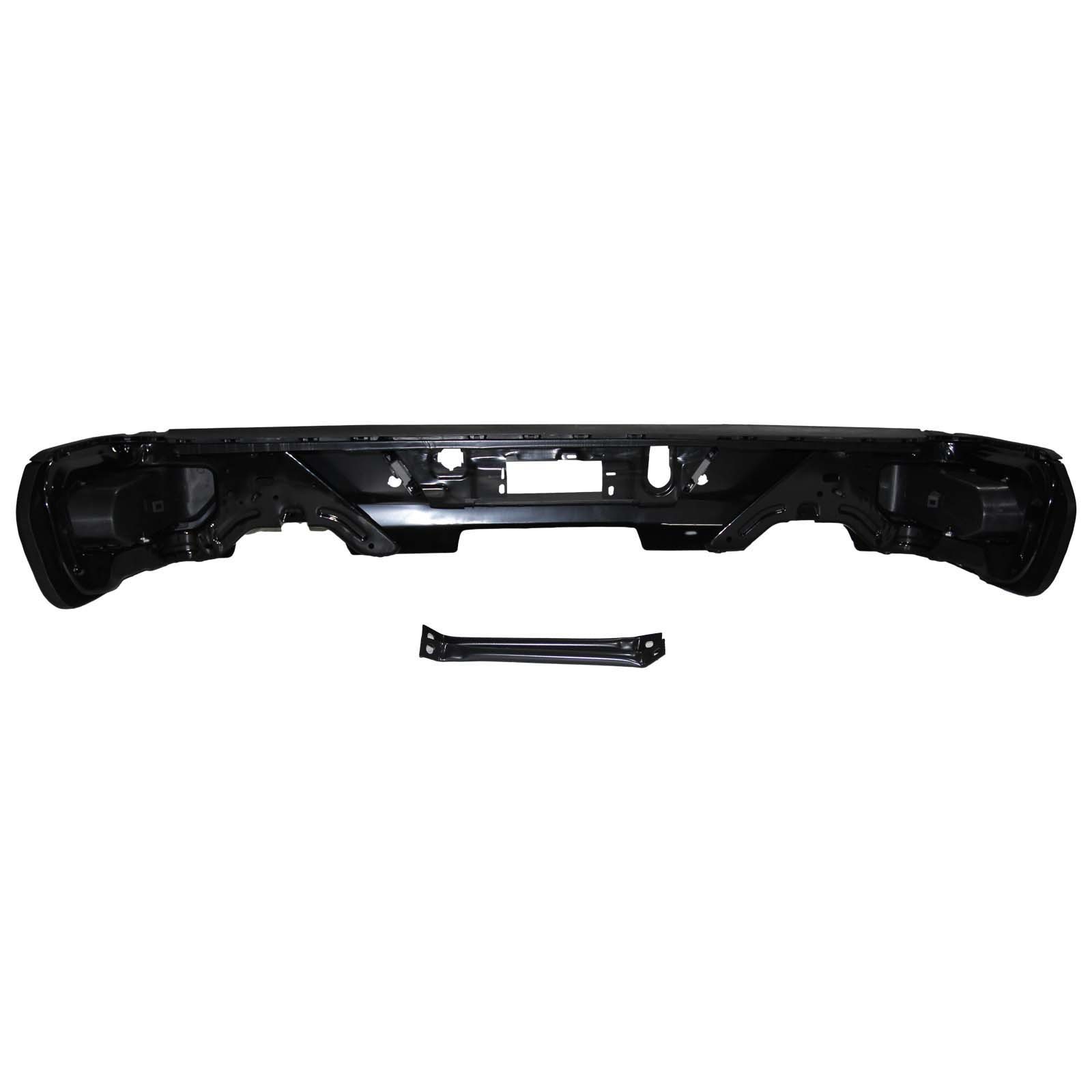 Aplicable a Chevrolet 19 - 22 Silverado barra trasera original negro con agujero de radar con agujero de escape