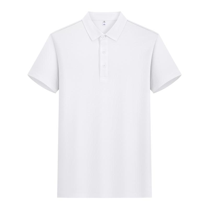 210G Lycello seda solapa polo impresión personalizada ropa de trabajo de hombres y mujeres camisa publicitaria de mangas cortas