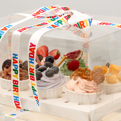 馬芬杯盒手提2/4/6/12/粒紙杯包裝盒透明西點盒甜點網紅慕斯蛋糕