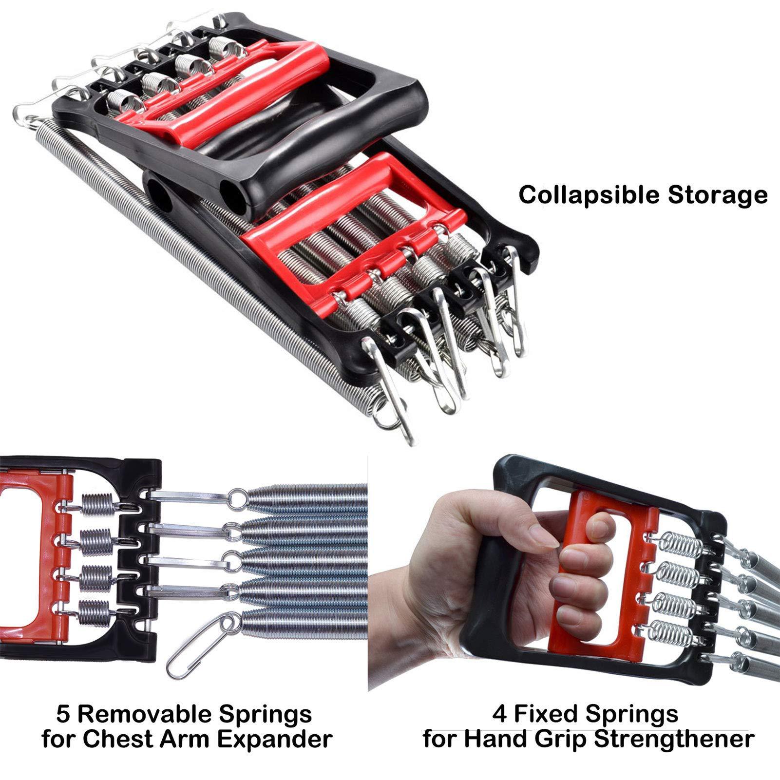 Tirador de resorte tres en uno Ejercicio de brazo Amplificador de pecho Ejercicio de pie multifuncional Dispositivo de entrenamiento muscular