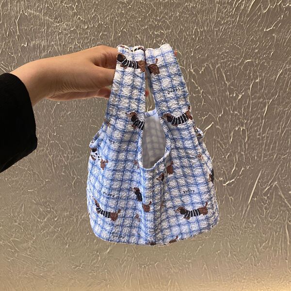 Blue brand fashionable handheld one-shoulder bag