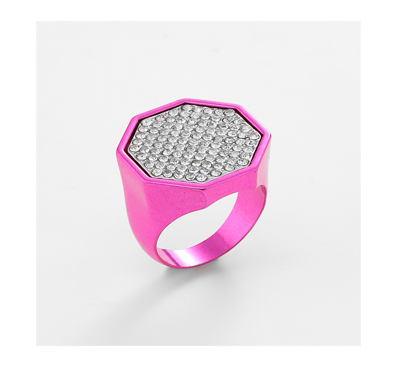 Fashion Geometric Alloy Plating Glass Women's Rings display picture 2