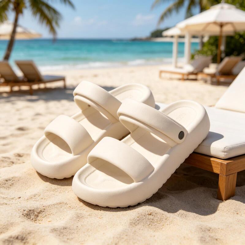 Women's Outdoor Sandals for Summer 2026, New Fashionable Versatile Travel Non-Slip Thick-Soled Dual-Wear Beach Sandals for Women