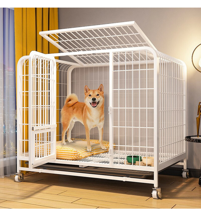 狗笼子中型小型犬室内带厕所柴犬柯基狗窝狗屋宠物笼厂家直供-阿里巴巴