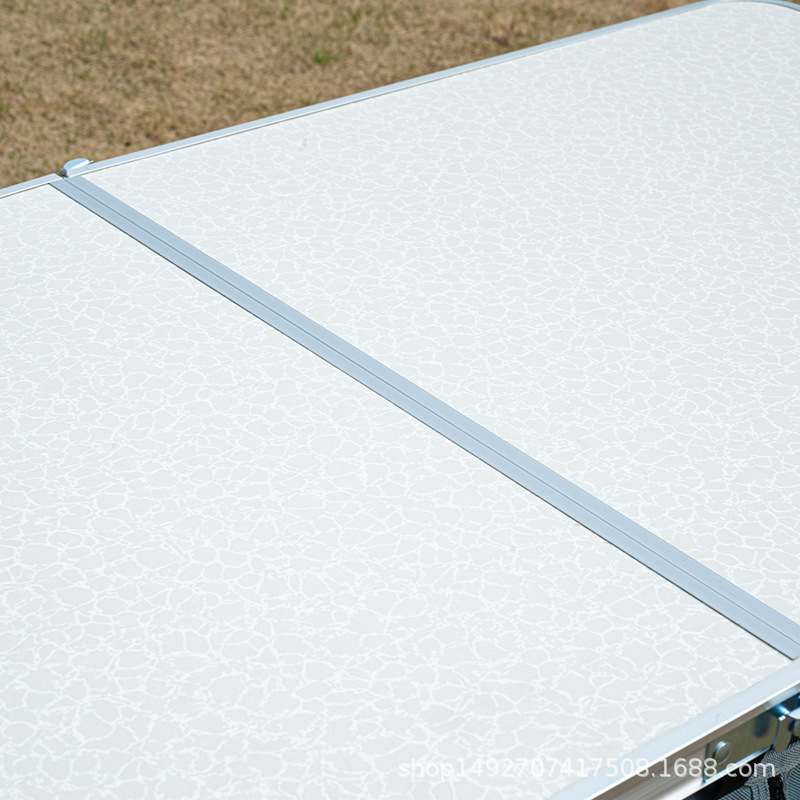 Mesa de picnic portátil plegable para almacenamiento al aire libre, mesa de puesto no tejida, mesa de comedor ligera y simple