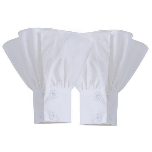 New cotton accessories with lace and elegant small perfume style, three-dimensional lace decoration on cuffs, faux collar