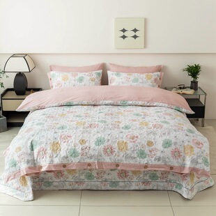 Cotton Quilted Cotton Bed Cover Four-piece Set Cotton Quilt Cover Four-piece Set Autumn and Winter Thickened Cotton Cotton Four-piece Set