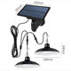 Cross-border split solar lamp household indoor and outdoor lighting street lamp light control one drag two double-headed courtyard waterproof lamp