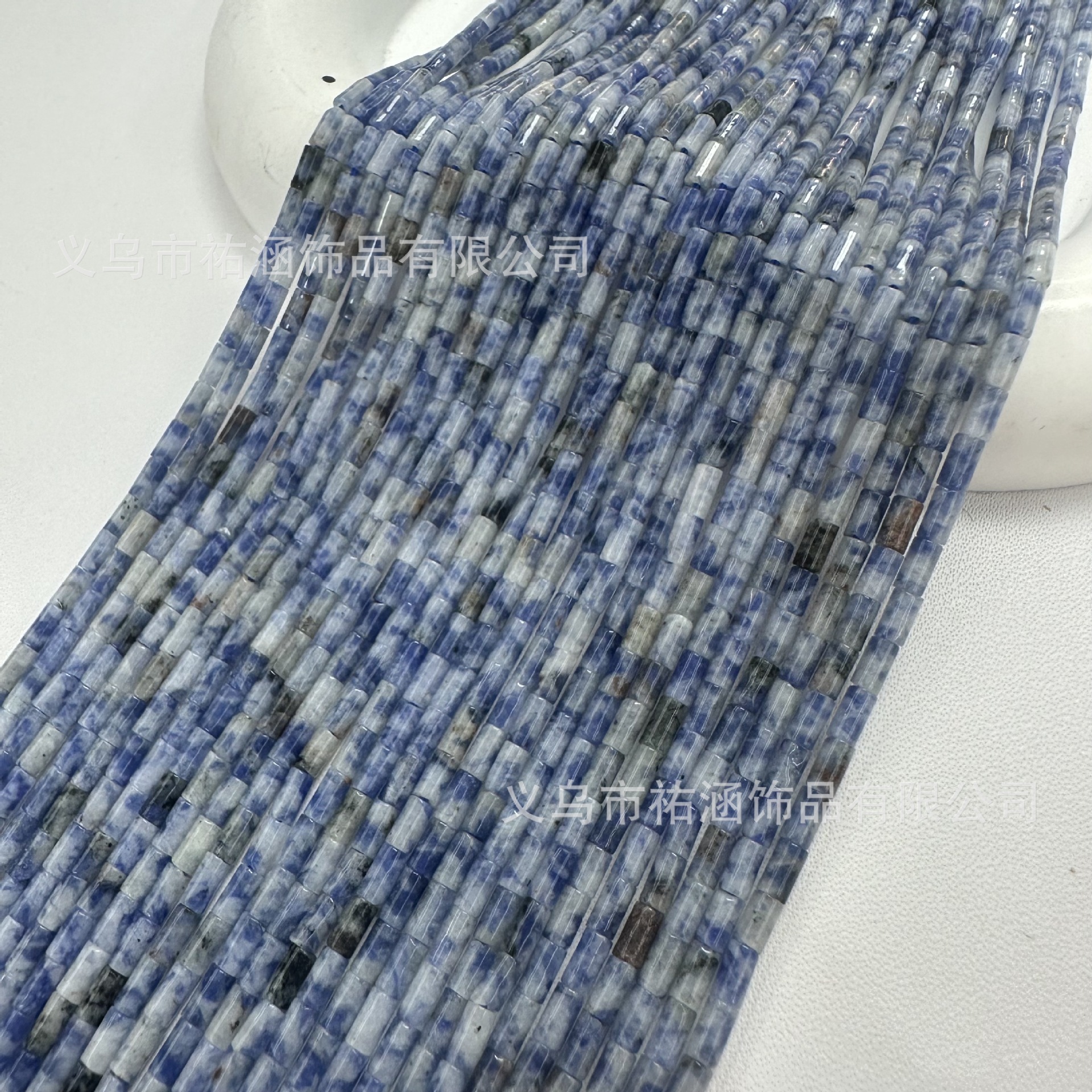 天然石2x4mm圆管圆柱串珠散珠半成品手工diy手链饰品配件现货批发