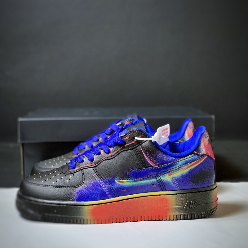 Pure Original Air Force 1 Heat Map sneakers with gradient color design, unisex low-top trendy shoes, versatile casual shoes Pure Original Air Force 1 Heat Map sneakers with gradient color design, unisex low-top trendy shoes, versatile casual shoes