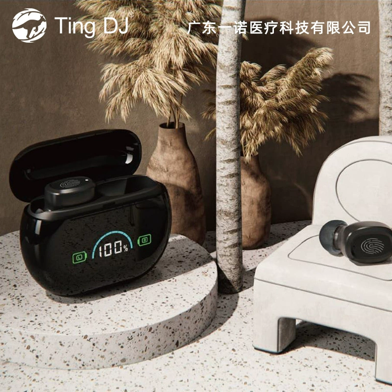 Беспроводные внутриканальные слуховые аппараты для пожилых людей с зарядным отсеком, интеллектуальным шумоподавлением и естественным звуком