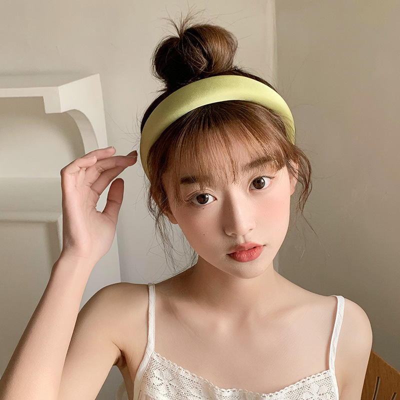 Diadema superior de cráneo alto para mujer que sale diadema de temperamento de todo fósforo paquete de cabello de Merad lavado de cara de sentido avanzado horquilla de cabello prensado tocado