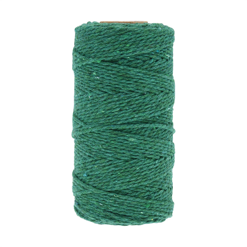 2mm hecho a mano DIY cuerda de algodón colorido tejido cuerda de encuadernación tapiz material decorativo cuerda etiqueta en Stock M