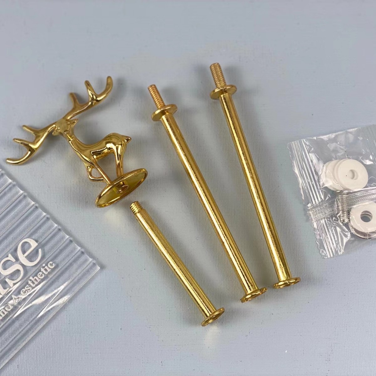 Deer plate skewers set of three