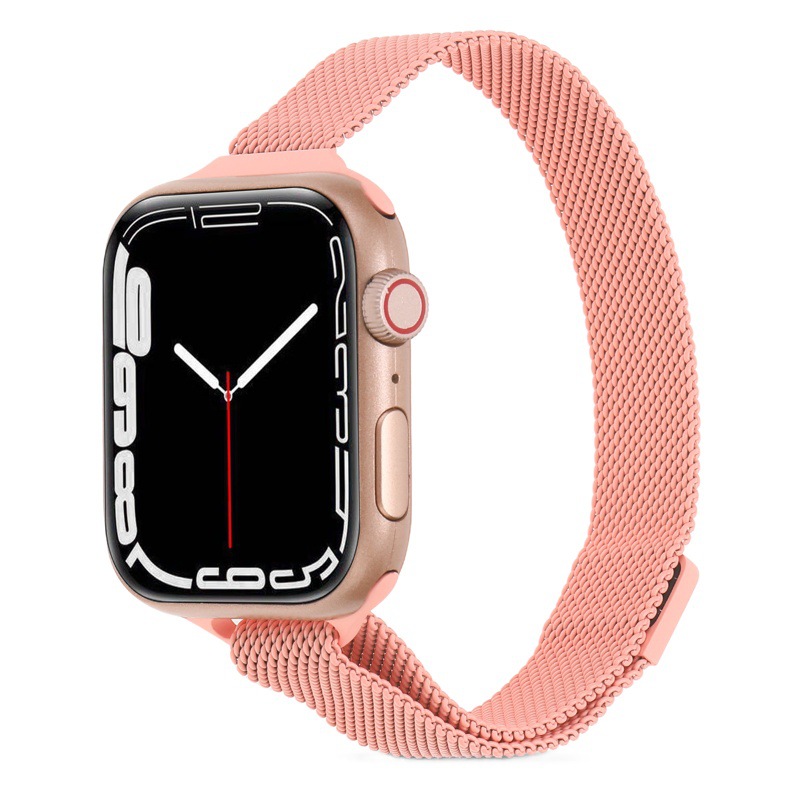 Suitable for apple Milano Nice Metal Watch Band apple watch7/SE/6/5/43 Small Man Waist Watch Band