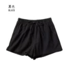 014 pure black [wrinkled thread shorts]