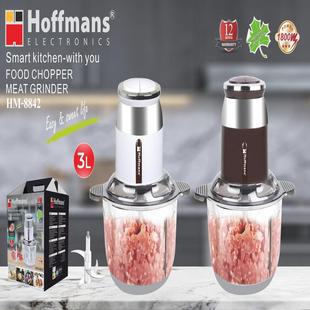 Hoffmans8842Food Chopper3L Glass8Pcs/Ctn