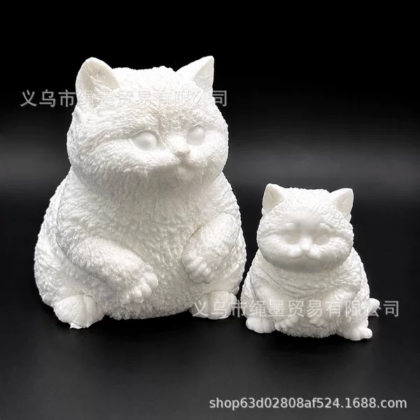 DIY Cat Squishy Soft Rubber Toy for Coloring and DIY Makeup Toy Handmade Ornament