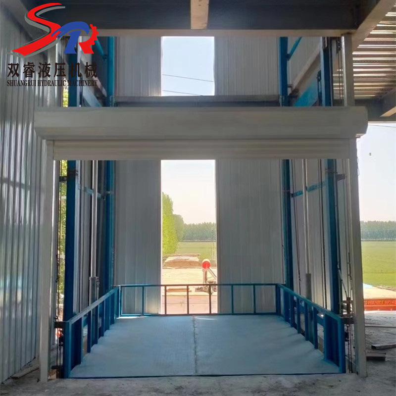 Simple Electric Hydraulic Rail-Type Lifting Cargo Elevator, Factory Workshop Cargo Lift, Small Electric Lifting Platform