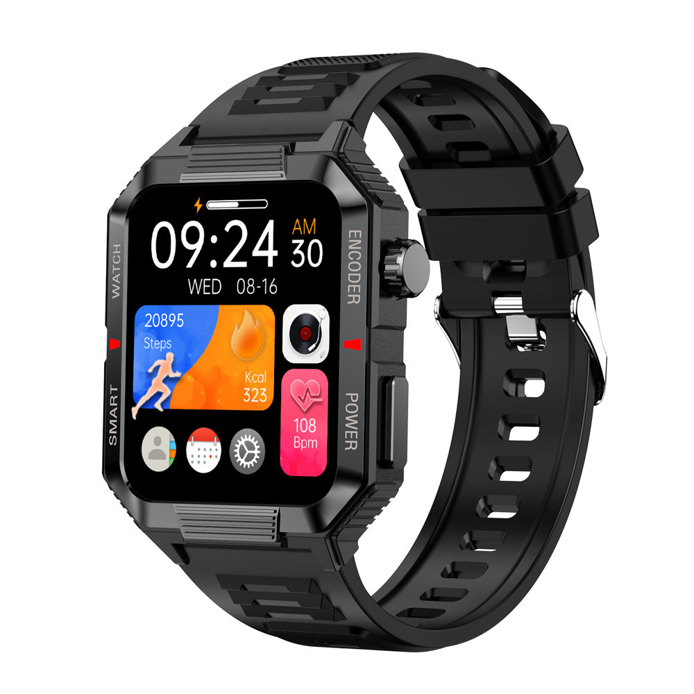 QW88 Smartwatch With Heart Rate Blood Pressure & Oxygen Monitor Bluetooth Calling Photo Taking Pedometer Consumer Electronics_voghion.com