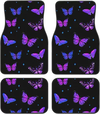 Crystal Velvet Car Floor Mats, Universal Foot Pad - 1-144-suit-22-3344cm-two-piece-set