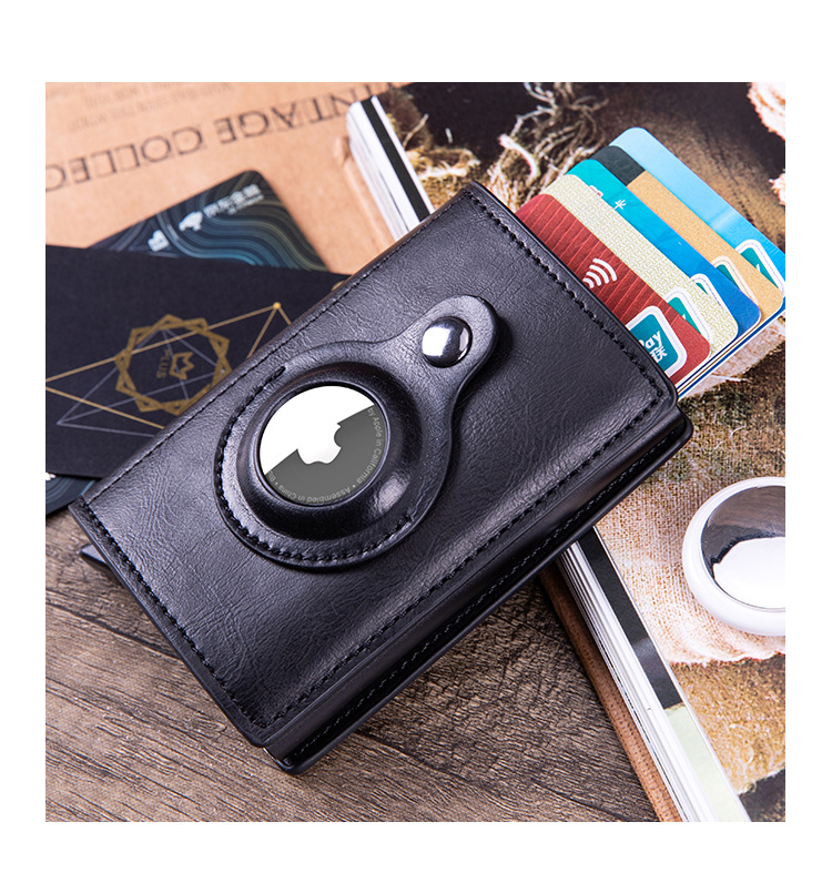 Men's Solid Color Pu Leather Open Card Holders display picture 2