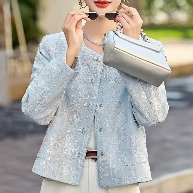一件代发简约奢华外套2025秋季新款小香风洋气百搭气质法式外套女|undefined