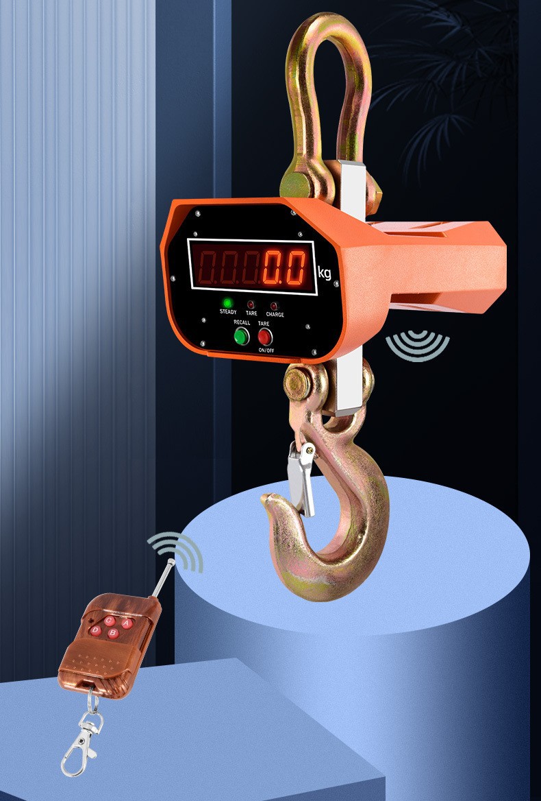 工业电子称电子吊钩称10T吊称3t吊装电子称无线直视数显电子吊秤详情2