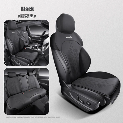 Modelə uyğun (Original) oturacaq örtükləri, Audi A4L Special Car Seat - zfl-yao-ye-black-standard-edition-111