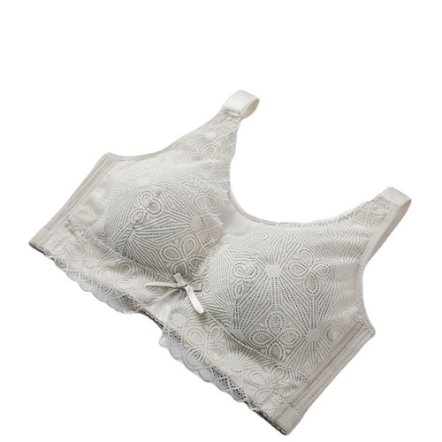 Big breasts, small bra, large size underwear for fat mm women, no rims, thin section, side breasts, full cup, anti-exposure tube bra