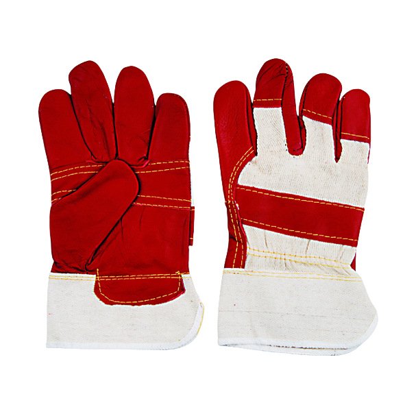 C37牛头层皮电焊施工手套工地防烫防割抗磨耐用劳保安全必备弧焊