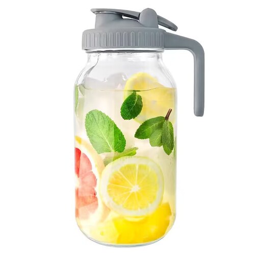 32oz Mason Beverage Glass Bottle Coffee Filter Mesh 64oz Graduated Mason Jar Cold Brew Kettle Handle Cover