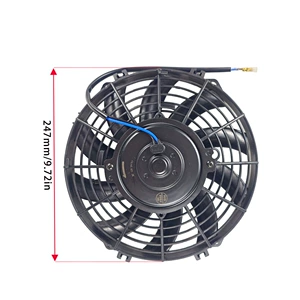 9 düymlük Elektron Ventilyator 12V24V Avtomobil Kondisioner Su Çəni Soyuducu Ventilyator