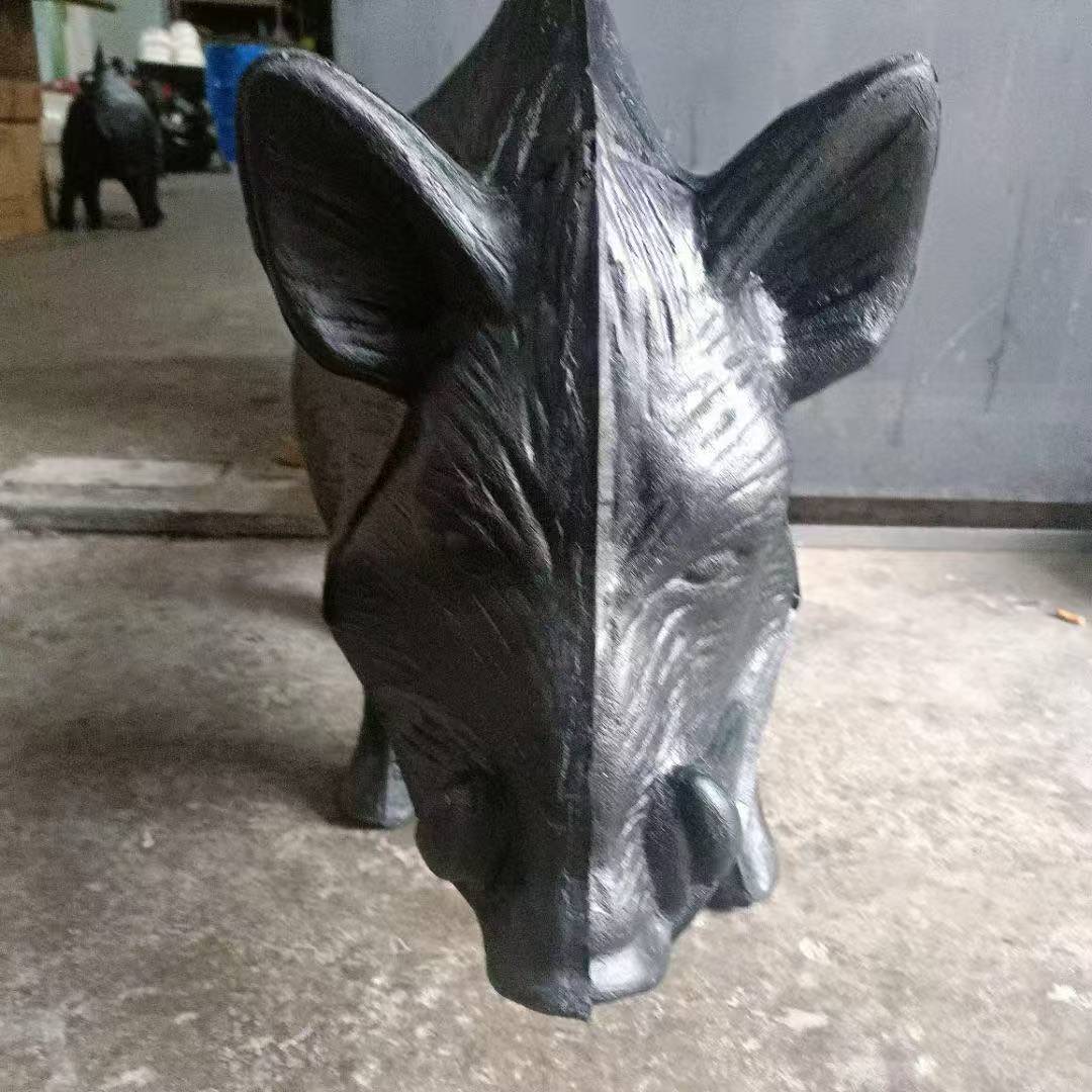 户外原野仿生动物射击箭靶公园林景区草坪动物园装饰模型落地摆件